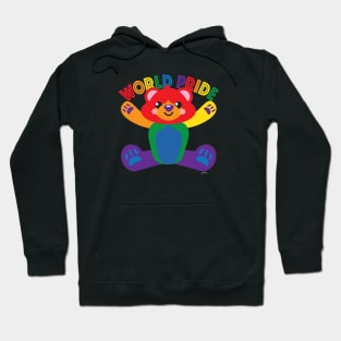 World Pride Flag Bear Hoodie